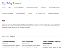 Tablet Screenshot of mybabymoves.com